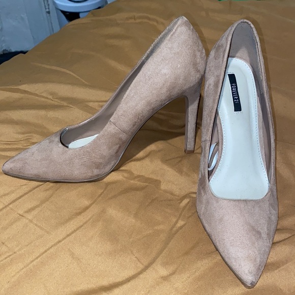 Suede Pointy Heels - Picture 5 of 6